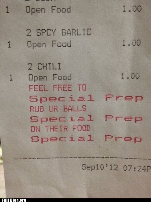 Special Preparation FAIL