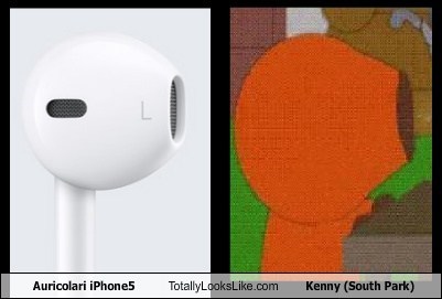 Auricolari iPhone5 Totally Looks Like Kenny (South Park)