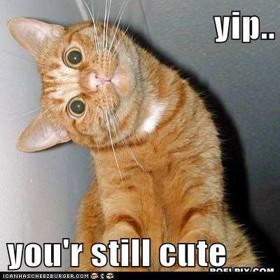 yip..  you'r still cute