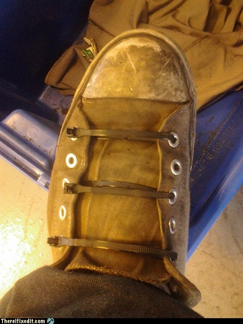 Because Screw Shoe Laces