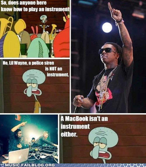 Music FAILS: Squidward Is Disappoint