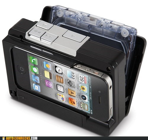 Autocowrecks: Who WOULDN'T Want Their iPhone on a Cassette?