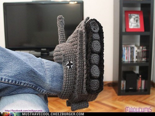 Panzer Tank Slippers