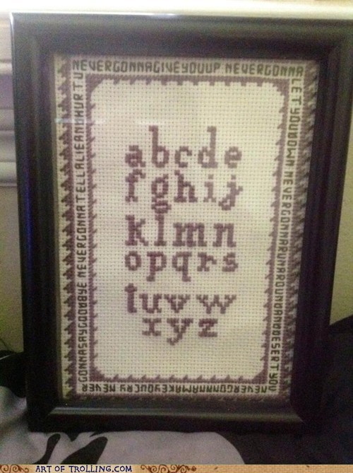 Wanna See My Cross-Stitching?