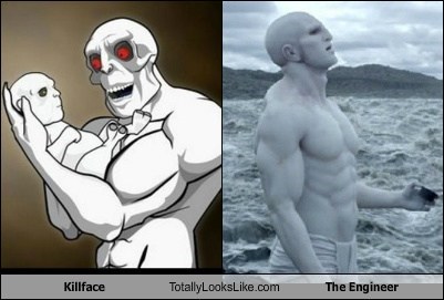 Killface Totally Looks Like The Engineer from Prometheus