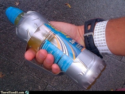 Ghetto Drink Holder for a Marathon