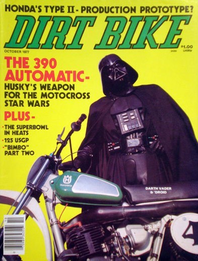 Darth Vader was On the Cover of Dirt Bike Magazine in 1977