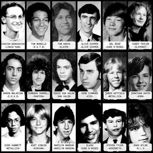 Rockers' Year Book Pics