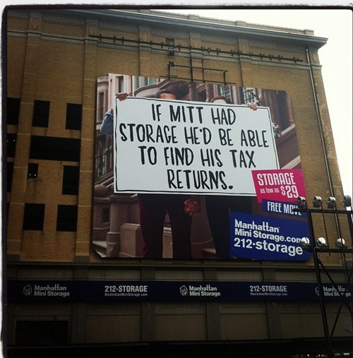 A Storage Company's Advice for Mitt Romney