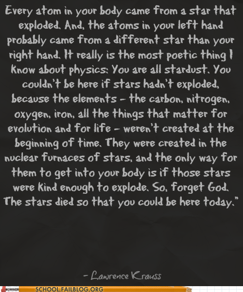 Words of Wisdom: The Starstuff Within Us