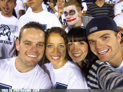 Football Game Photobomb
