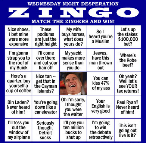 Pundit Kitchen: Zingo: A Fun Game for Wednesday's Debate
