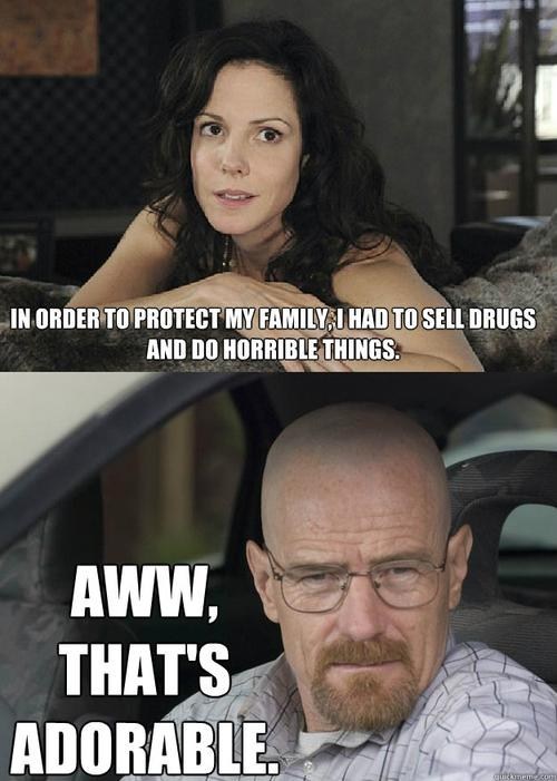 Walter White Weighs in on Nancy Botwin