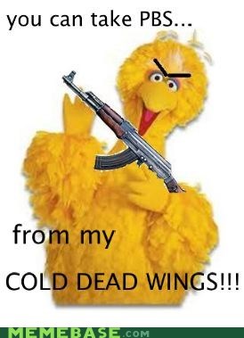 Big Bird's Response: Viva La PBS!