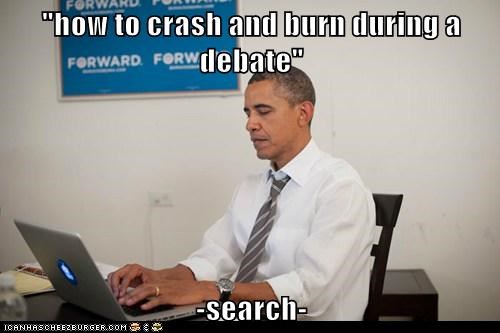 "how to crash and burn during a debate"  -search-