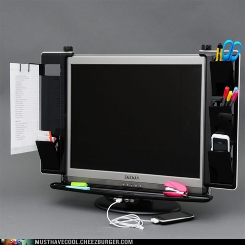 Monitor Organizer with USB Hub