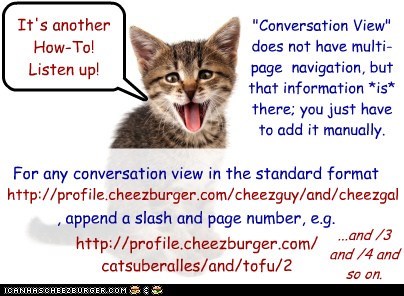 How to get multi-page "Conversation View"