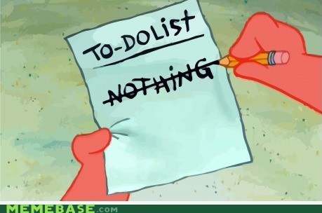 My To-do List on the Weekend