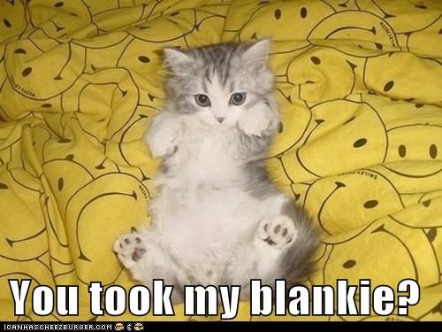 You took my blankie?