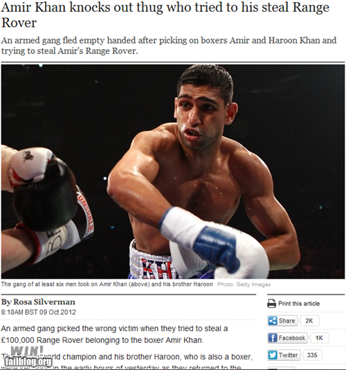 Amir Khan in the News WIN