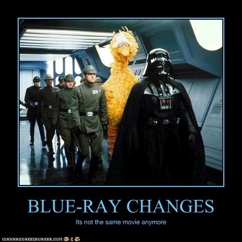 BLUE-RAY CHANGES