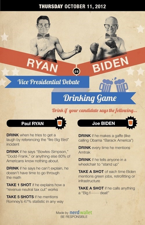 The Vice-Presidential Debate Drinking Game