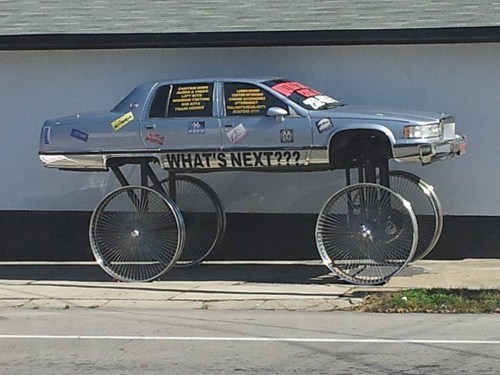 Those Old Timey Bikes Are Called "Penny Farthings"