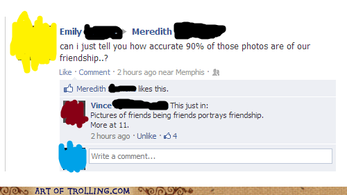 Newsflash: Friends are Friends!