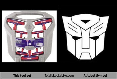 This Tool Set looks like The Autobot Symbol