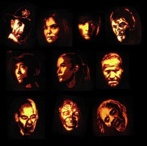 Walking Dead Pumpkins of the Day