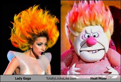 Lady Gaga Totally Looks Like Heat Miser