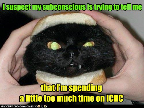 Everything . . . everything looks like cheezburgers or cats. Or both!