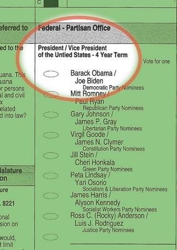 Jefferson County Ballot Misspells "United States"