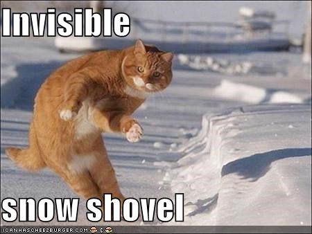 Invisible  snow shovel