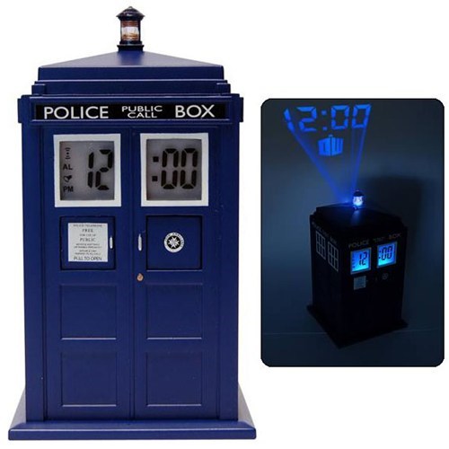 TARDIS Projection Alarm Clock of the Day