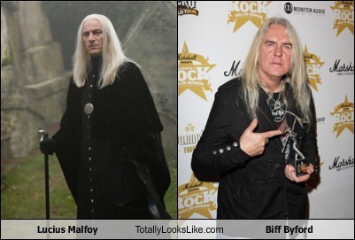 Jason Isaacs as Lucious Malfoy Totally Looks Like Biff Byford