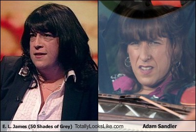 E.L. James (50 Shades of Grey) Totally Looks Like Adam Sandler