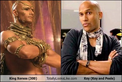 King Xerxes (300) Totally Looks Like Key (Key and Peele)