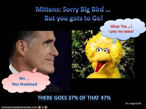 Mittens: Big Bird, You gots to go!!
