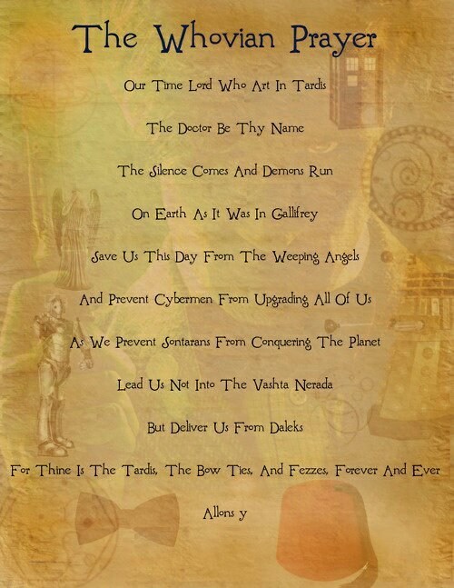 The Whovian Prayer