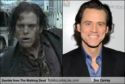 Zombie from The Walking Dead Totally Looks Like Jim Carrey