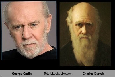 George Carlin Totally Looks Like Charles Darwin
