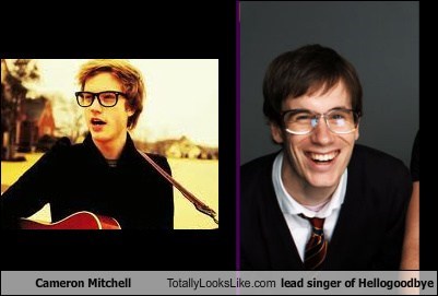 Cameron Mitchell Totally Looks Like lead singer of Hellogoodbye