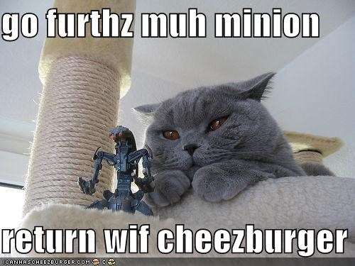 go furthz muh minion  return wif cheezburger