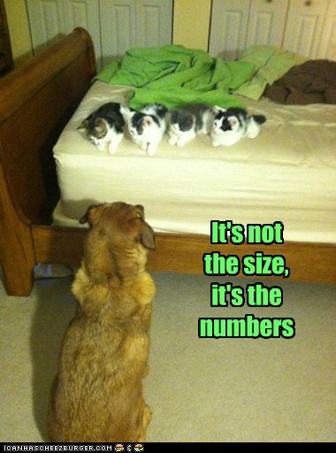 It's not  the size,  it's the numbers