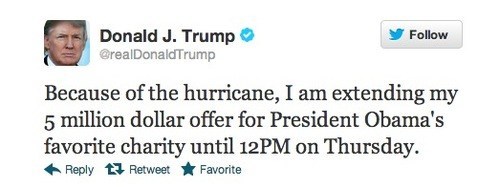 Donald Trump: So Generous
