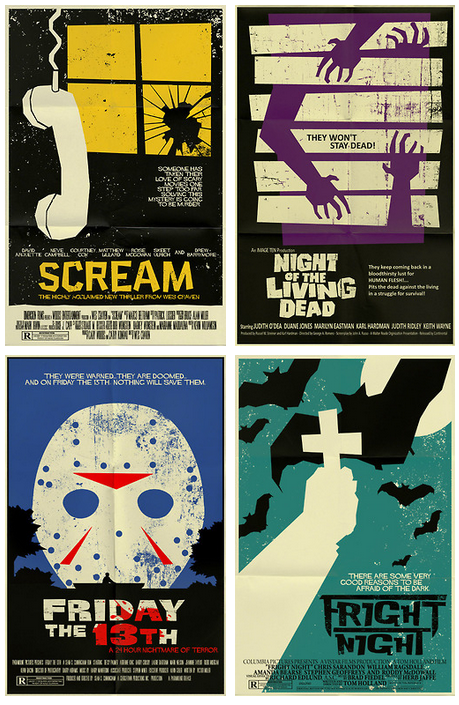 Minimalist Movie Posters: Scary Movie Edition