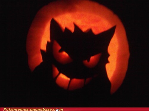 My attempt at a Gengar Pumpkin