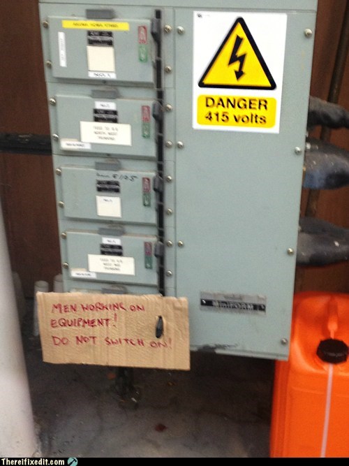 Hope the Sign Doesn't Fall Off...