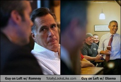 Guy on Left w/ Romney Totally Looks Like Guy on Left w/ Obama
